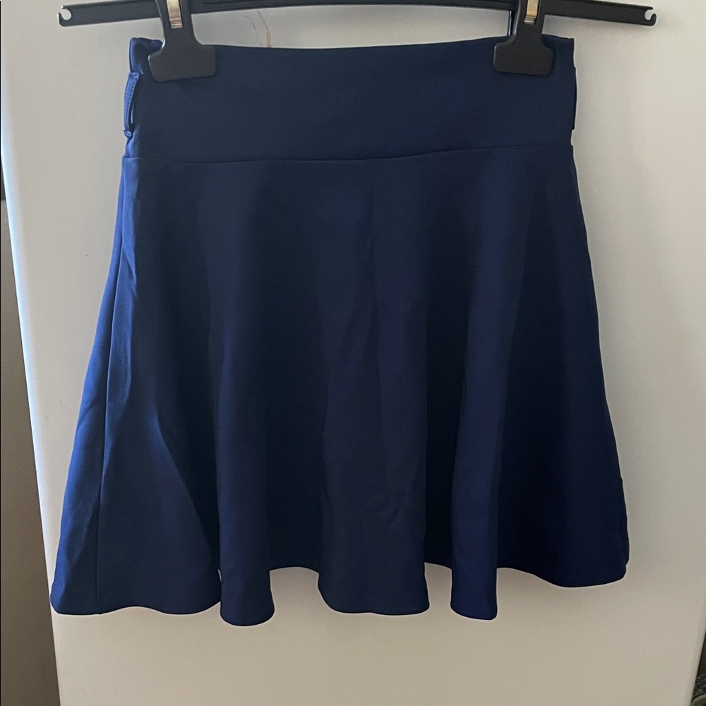 Charlotte Russe Navy Skater Skirt